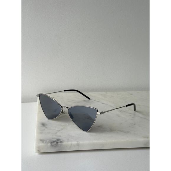 NEW Saint Laurent SL303 Jerry Sunglasses in Silver Mirror - Picture 6 of 10